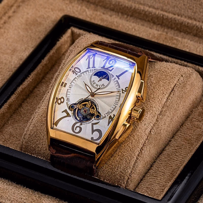 Luxury Automatic Moon Phase Skeleton Watch — image 6
