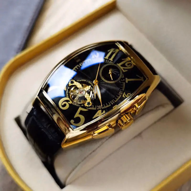 Luxury Automatic Moon Phase Skeleton Watch — image 7