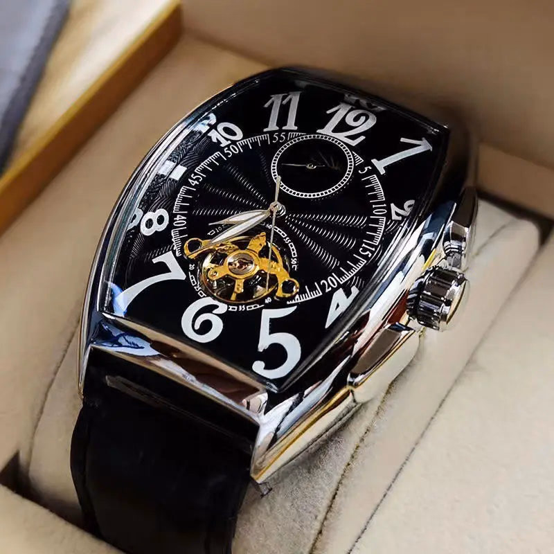 Luxury Automatic Moon Phase Skeleton Watch — image 8