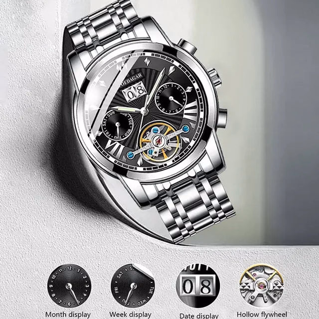 Poedagar Luxury Waterproof Mechanical Watch — image 2
