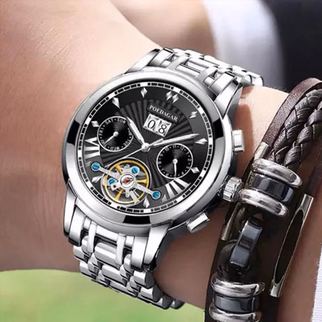 Poedagar Luxury Waterproof Mechanical Watch — image 6