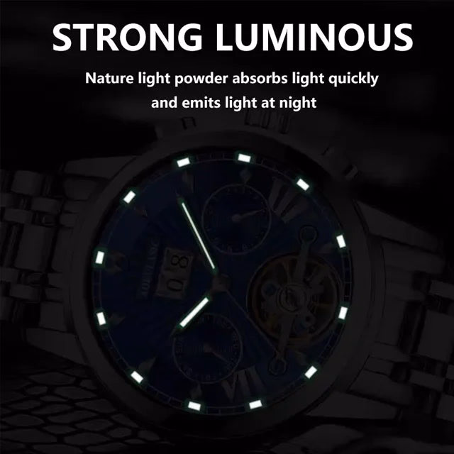 Poedagar Luxury Waterproof Mechanical Watch — image 4