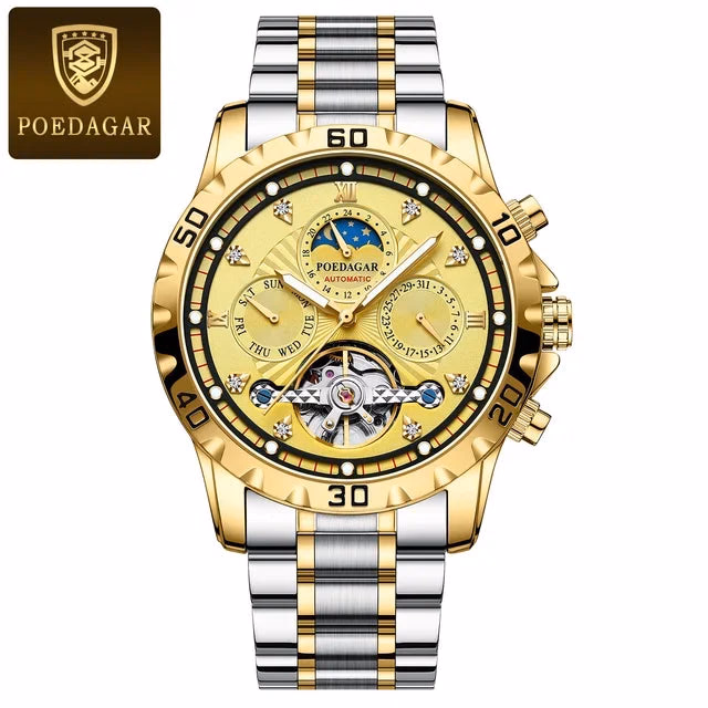 Luxury Gold Automatic Men's Watch - Waterproof & Luminous — image 7