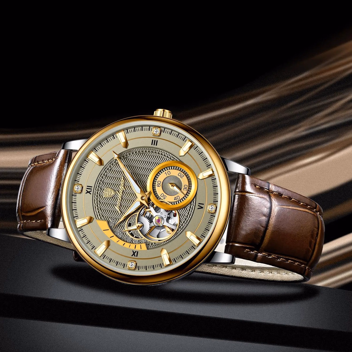 Poedagar Luxury Men's Waterproof Tourbillon Watch — image 5