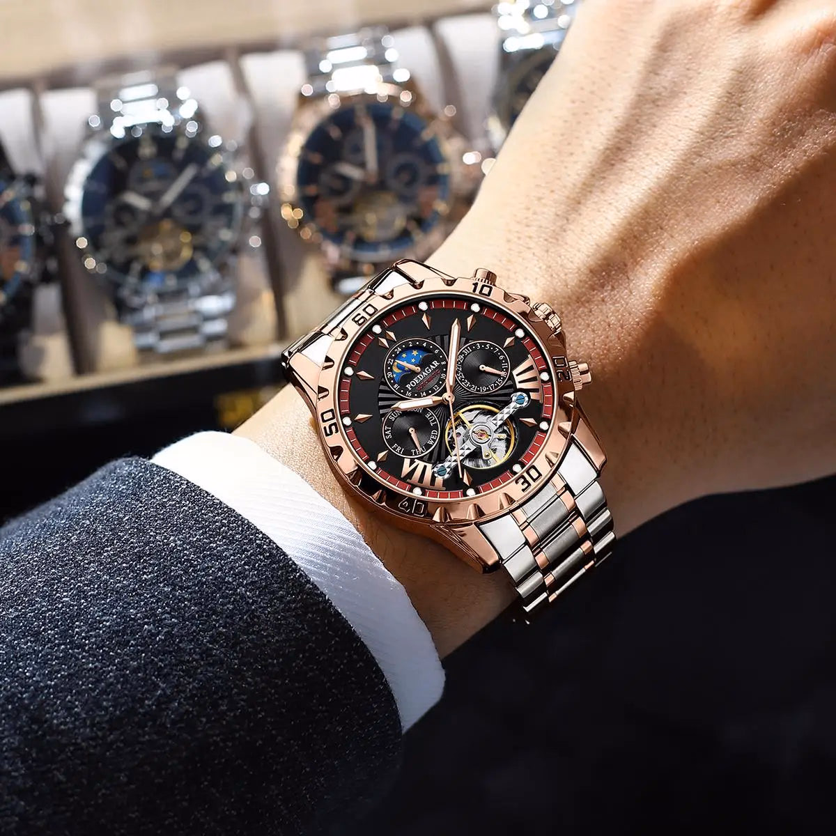Poedagar Men's Tourbillon Luxury Watch — image 6