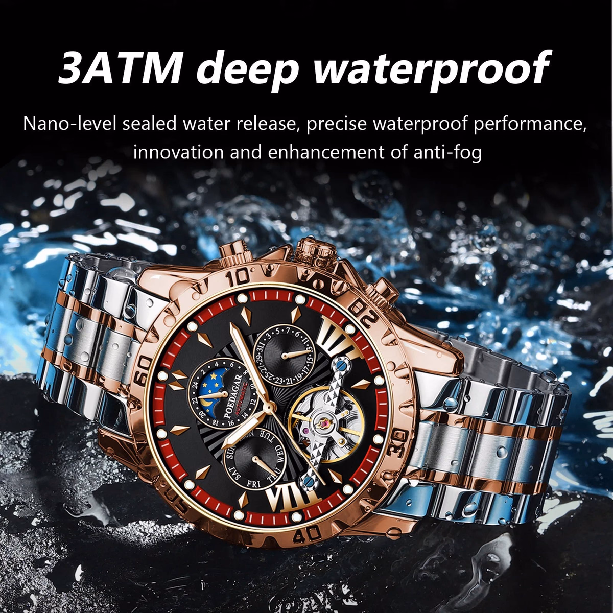 Poedagar Men's Tourbillon Luxury Watch — image 2
