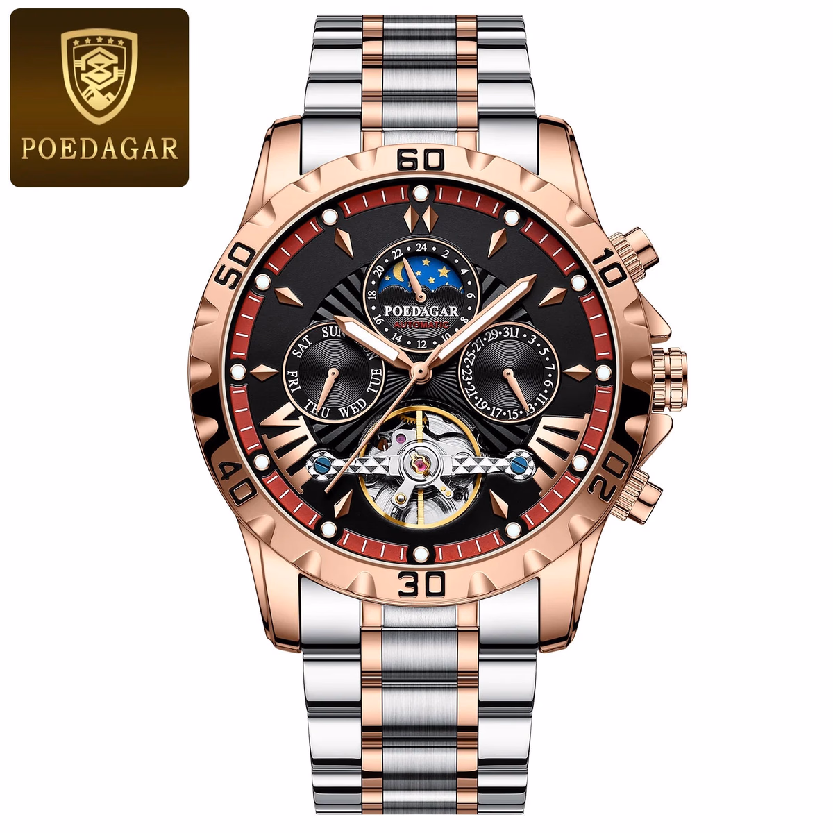 Poedagar Men's Tourbillon Luxury Watch — image 9