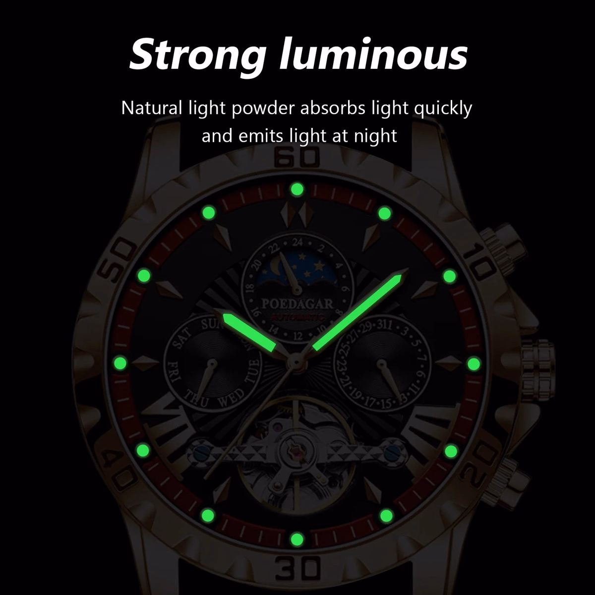 Poedagar Men's Tourbillon Luxury Watch — image 3
