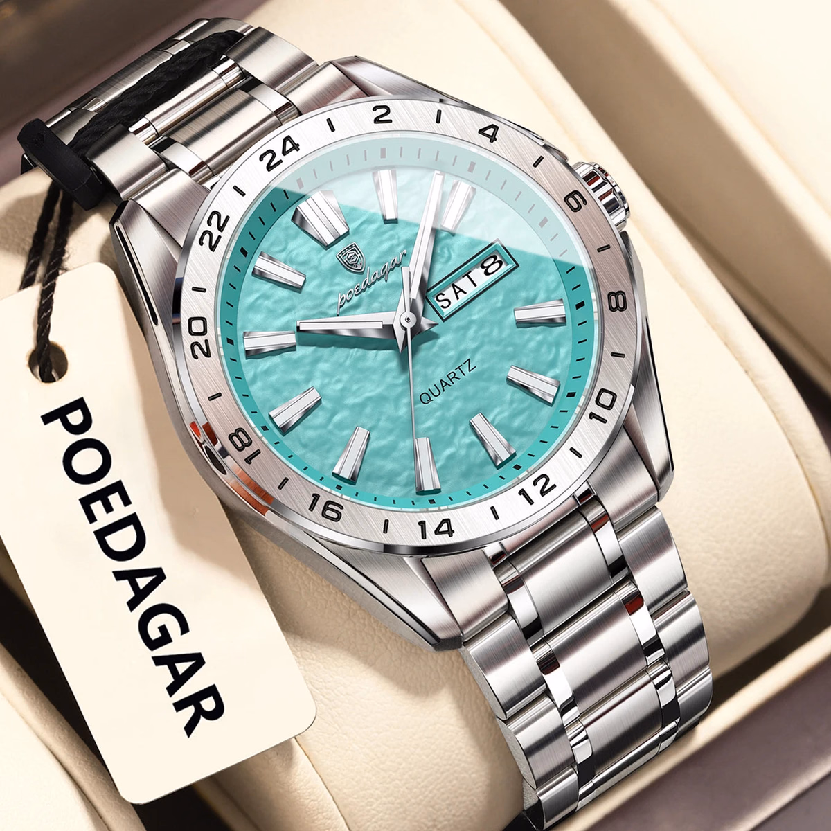 Poedagar Men's Dual Calendar Luminous Watch — image 7