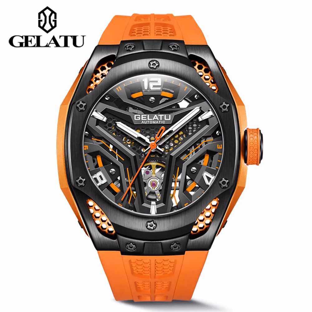 Gelatu 6007 Luxury Skeleton Sport Watch — image 12