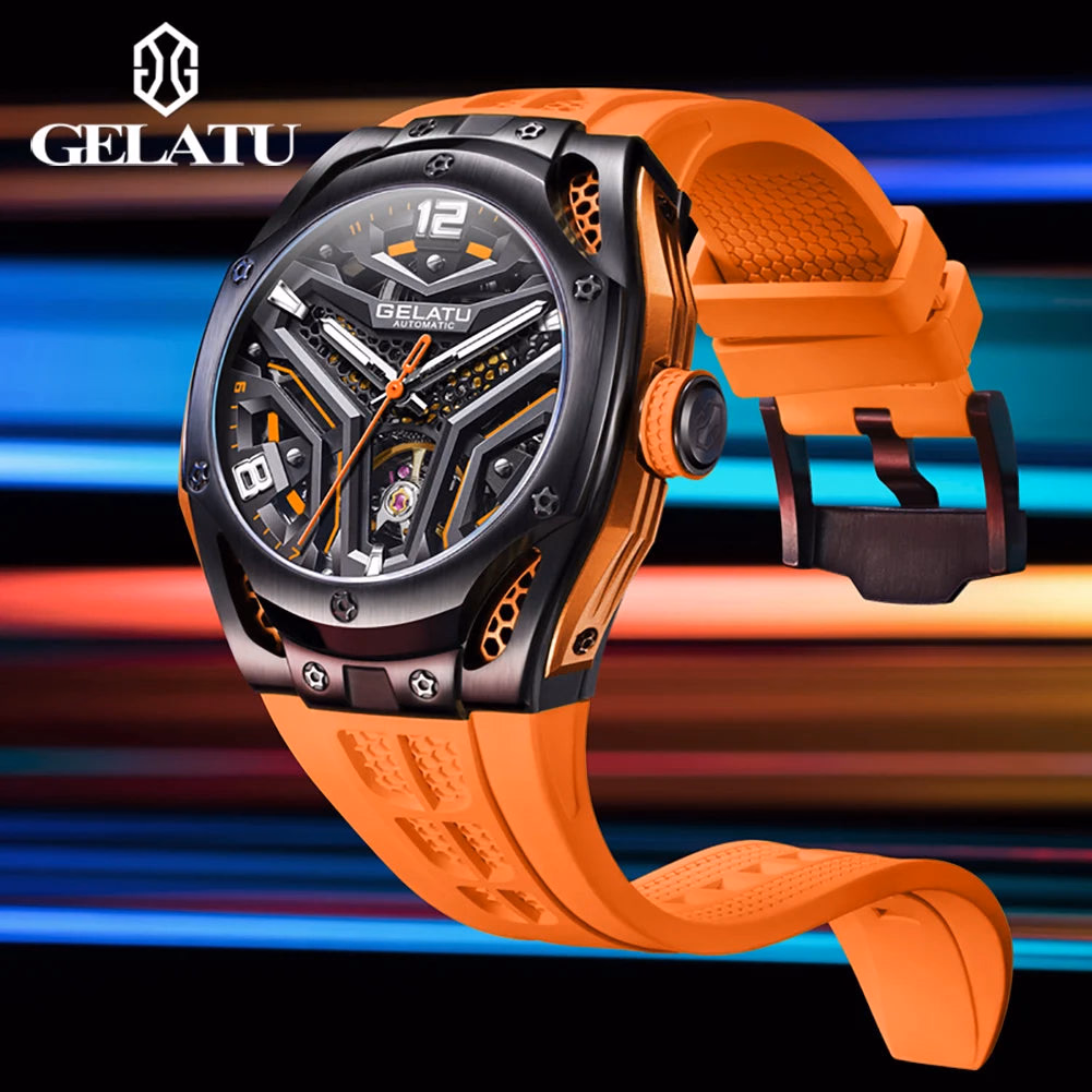 Gelatu 6007 Luxury Skeleton Sport Watch — image 2