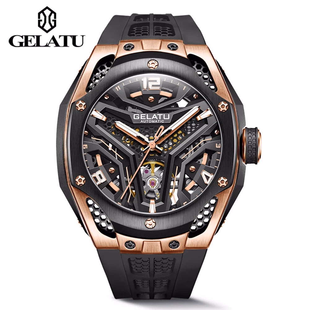 Gelatu 6007 Luxury Skeleton Sport Watch — image 10