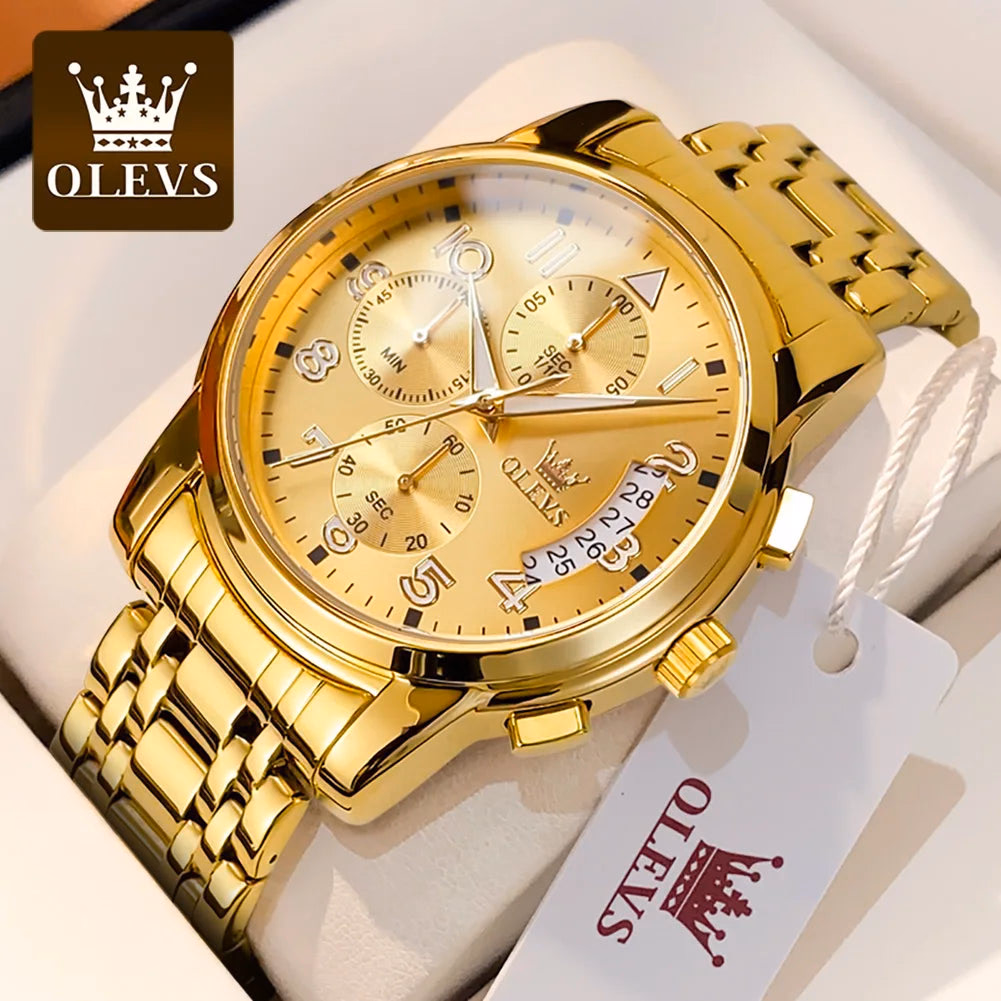 OLEVS 2879 Luxury Sport Luminous Quartz Watch