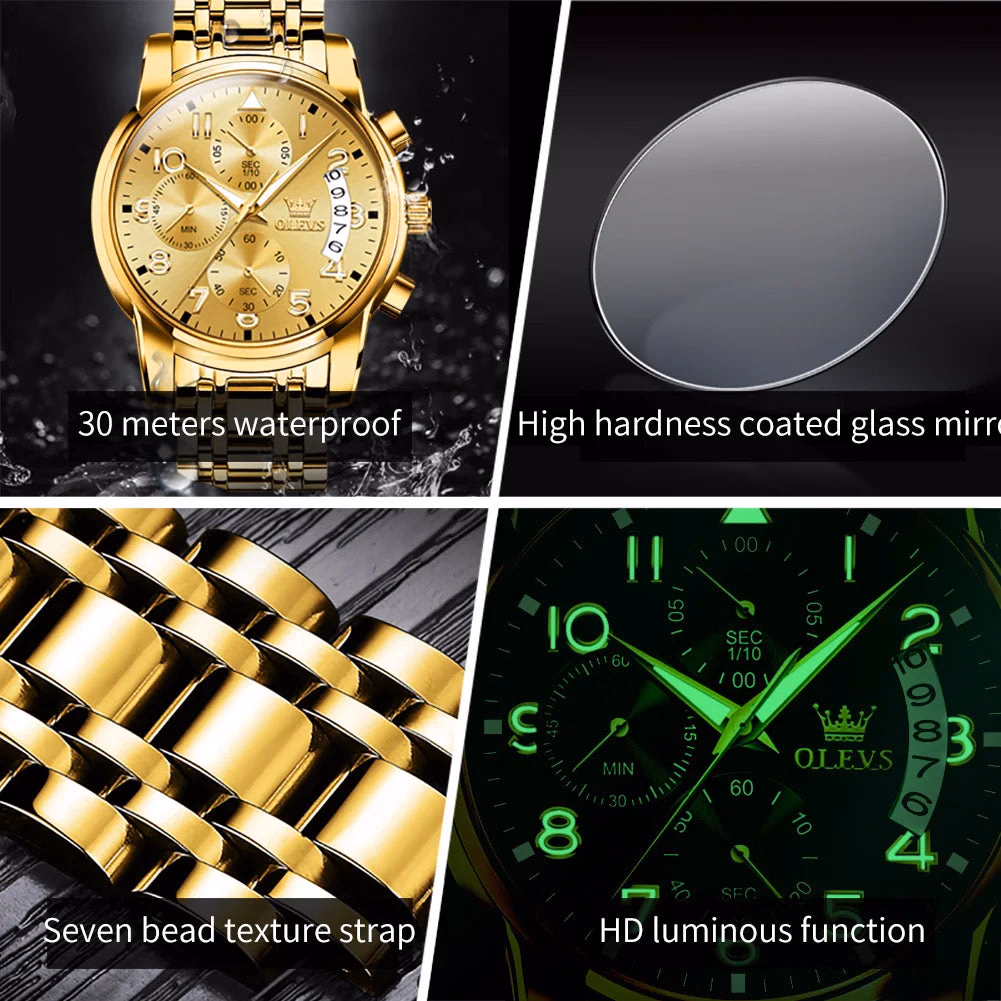 OLEVS 2879 Luxury Sport Luminous Quartz Watch — image 6