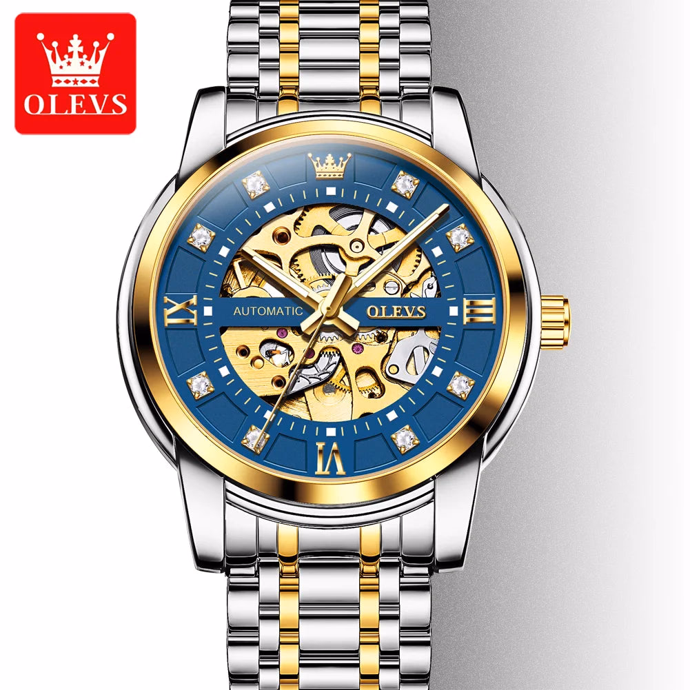 OLEVS Diamond Stainless Steel Men's Watch — image 8