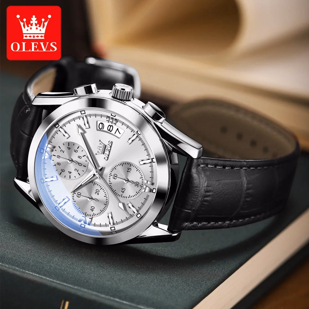 Luxury OLEVS Waterproof Chronograph Men's Watch — image 2