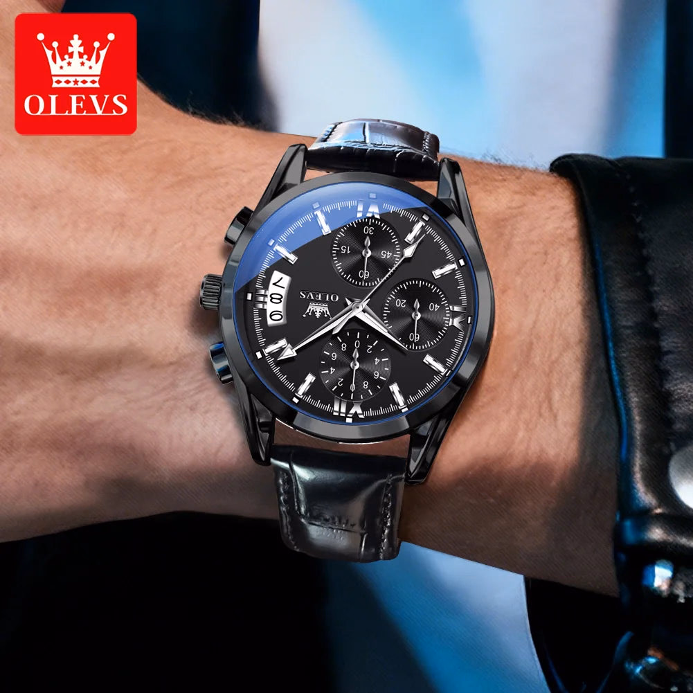 Luxury OLEVS Waterproof Chronograph Men's Watch — image 3