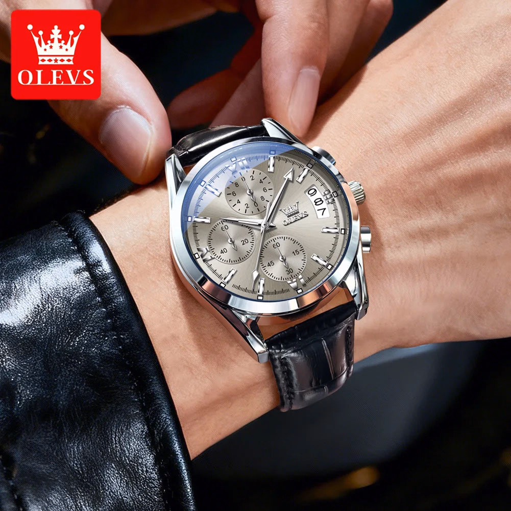 Luxury OLEVS Waterproof Chronograph Men's Watch — image 4