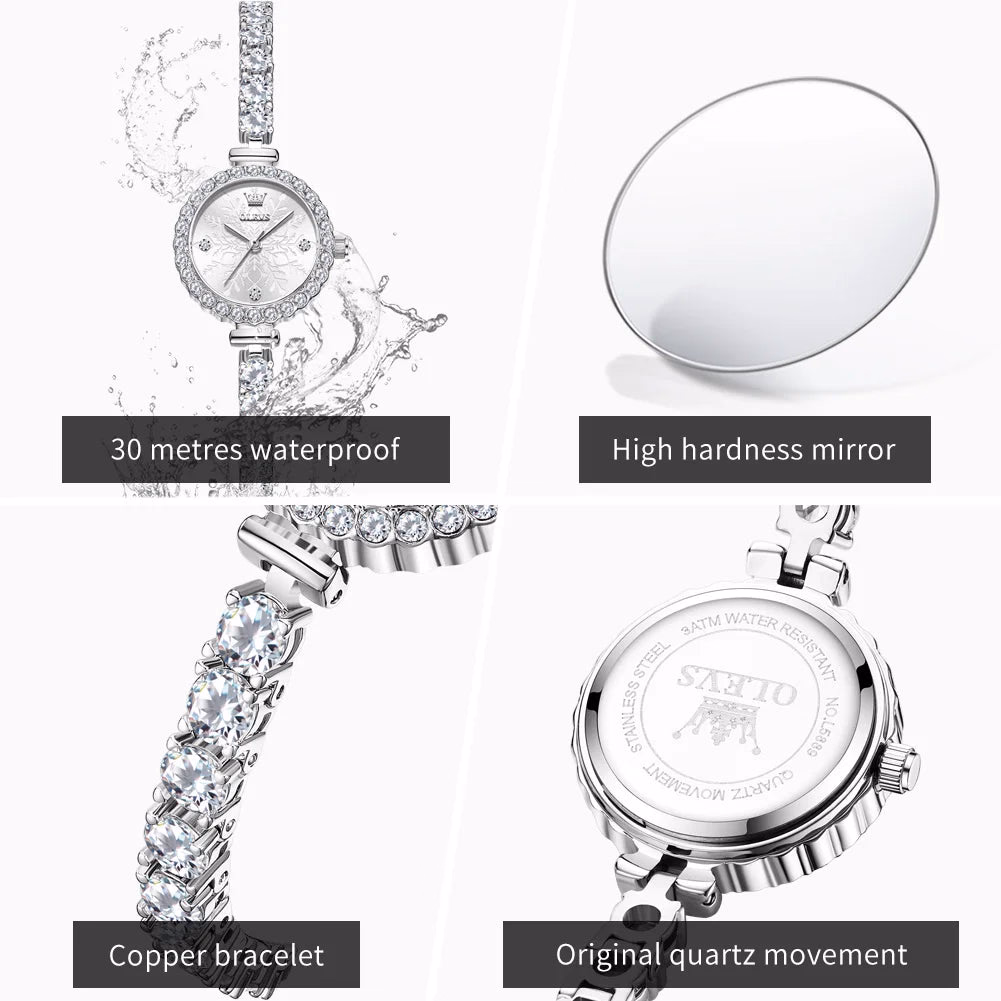 OLEVS Luxury Luminous Diamond Watch For Women — image 6