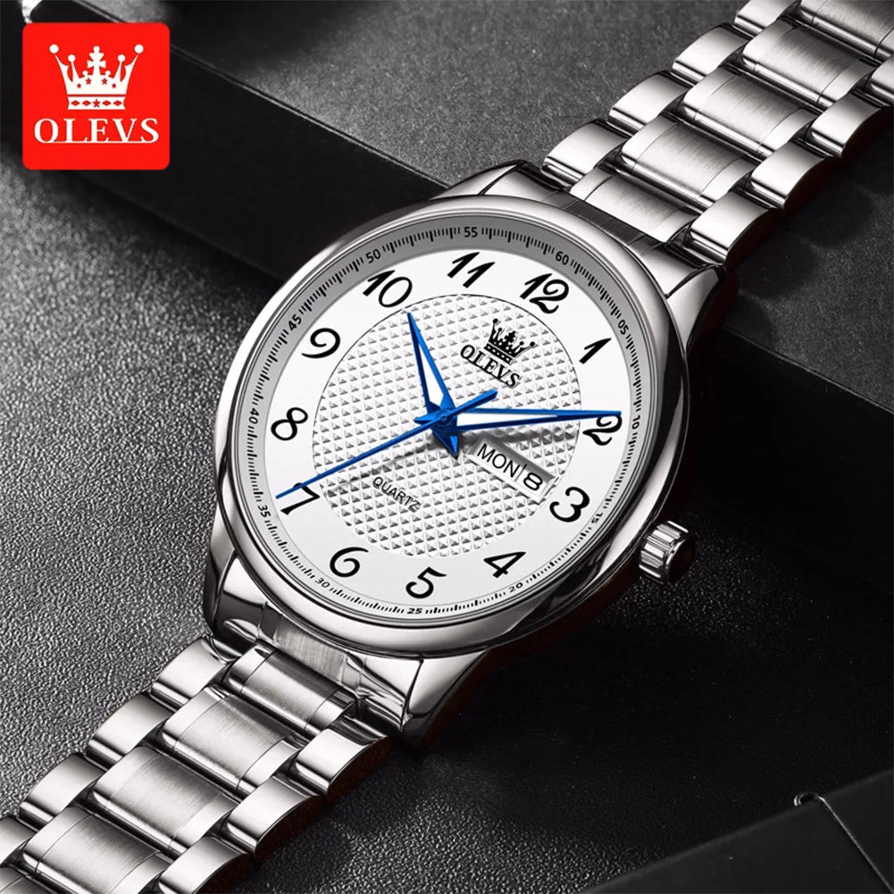 OLEVS 5667 Luxury Men's Stainless Steel Watch — image 2
