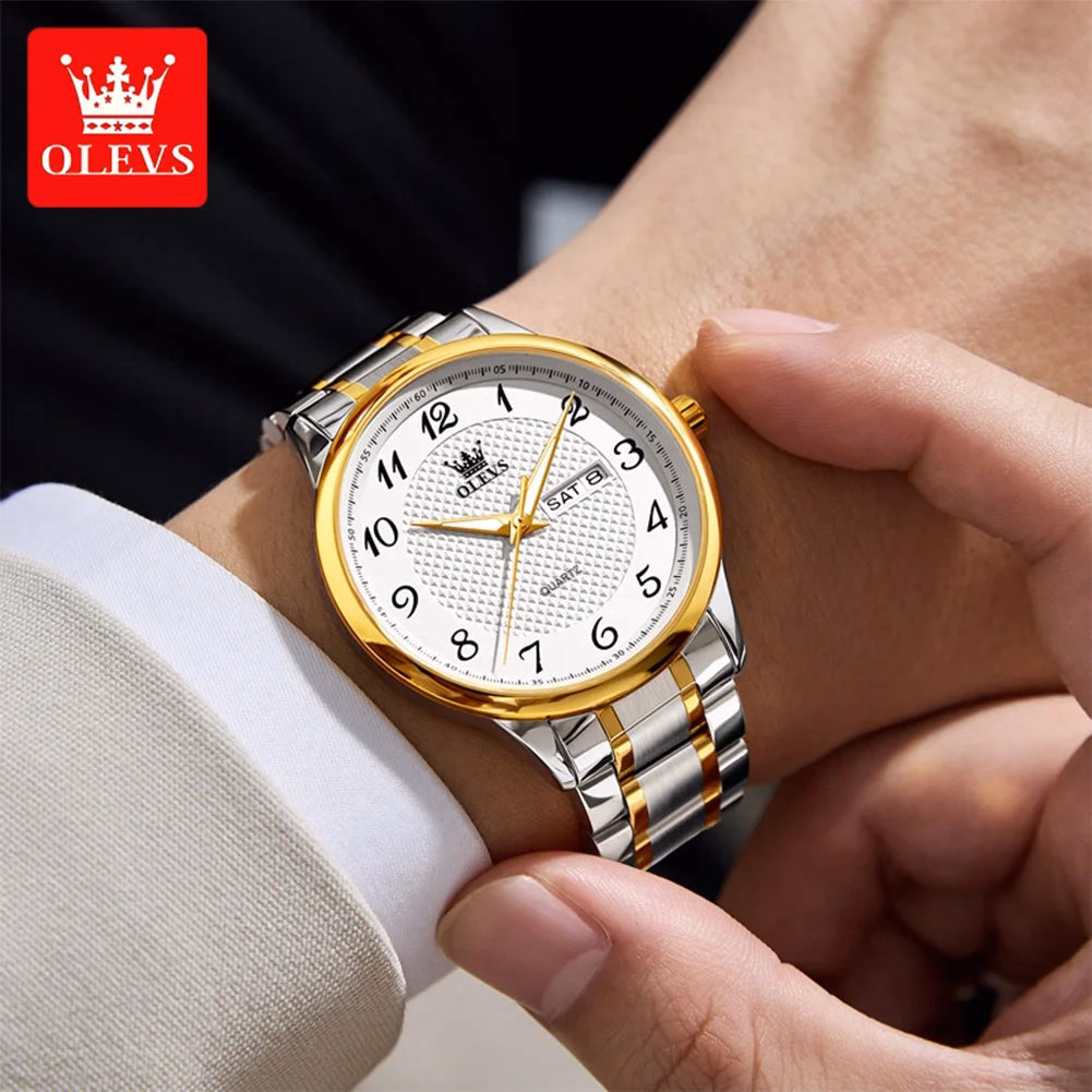 OLEVS 5667 Luxury Men's Stainless Steel Watch — image 4