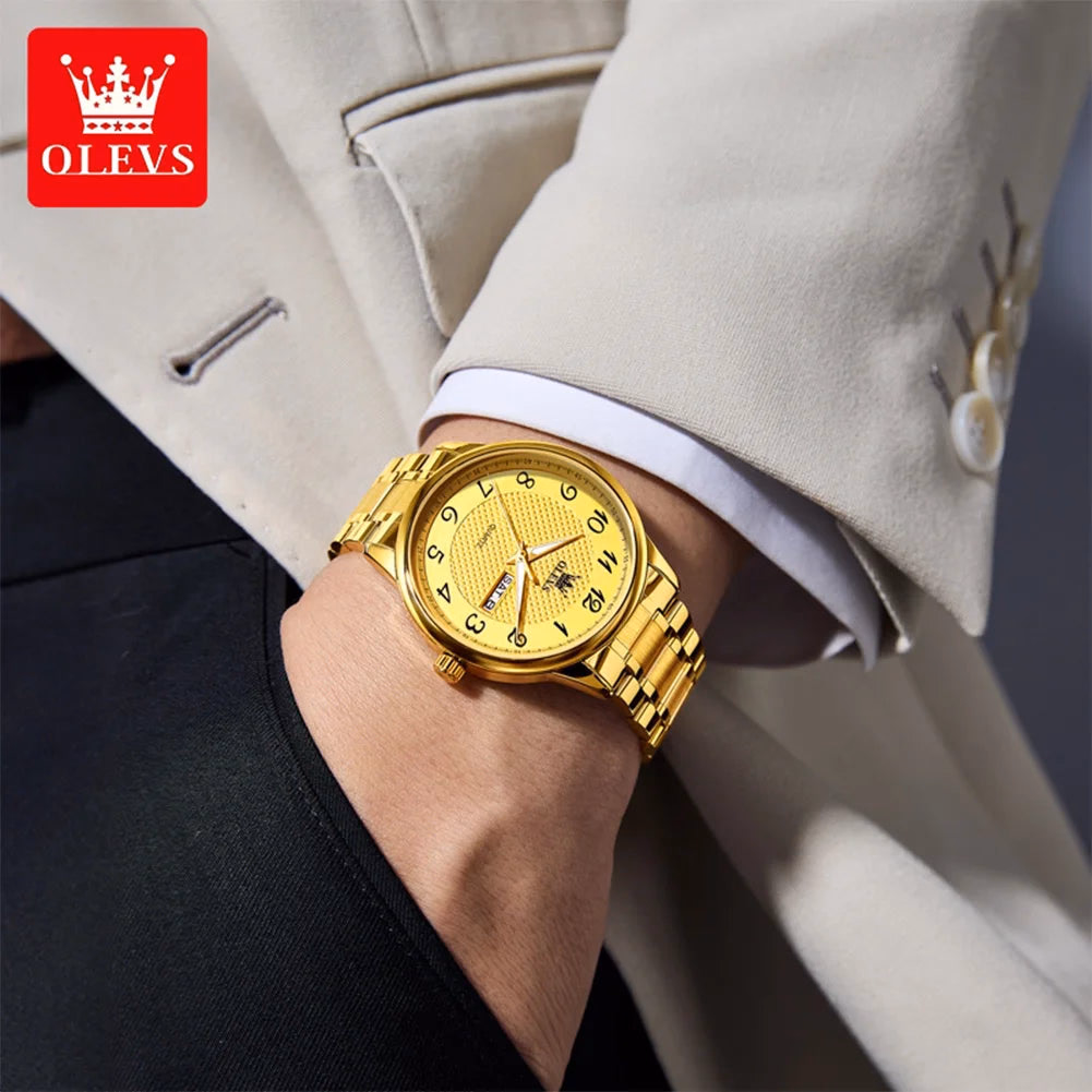 OLEVS 5667 Luxury Men's Stainless Steel Watch — image 3