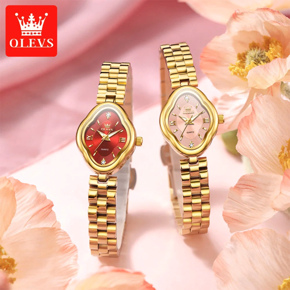 OLEVS Luxury Diamond Stainless Steel Women's Watch — image 2