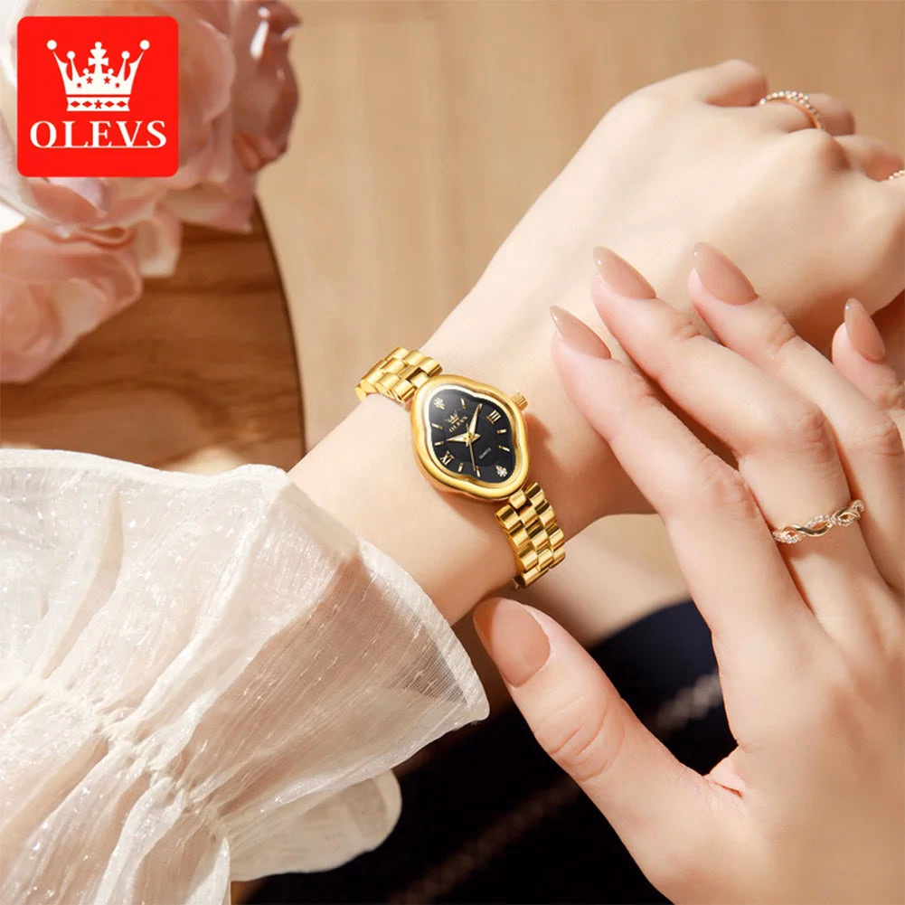 OLEVS Luxury Diamond Stainless Steel Women's Watch — image 4