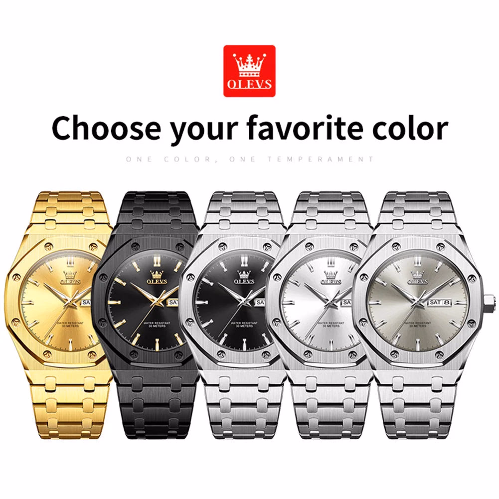 OLEVS Luxury Waterproof Quartz Watch — image 6