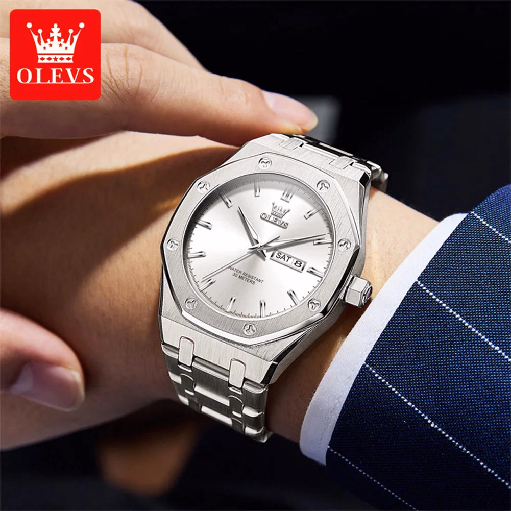 OLEVS Luxury Waterproof Quartz Watch — image 4