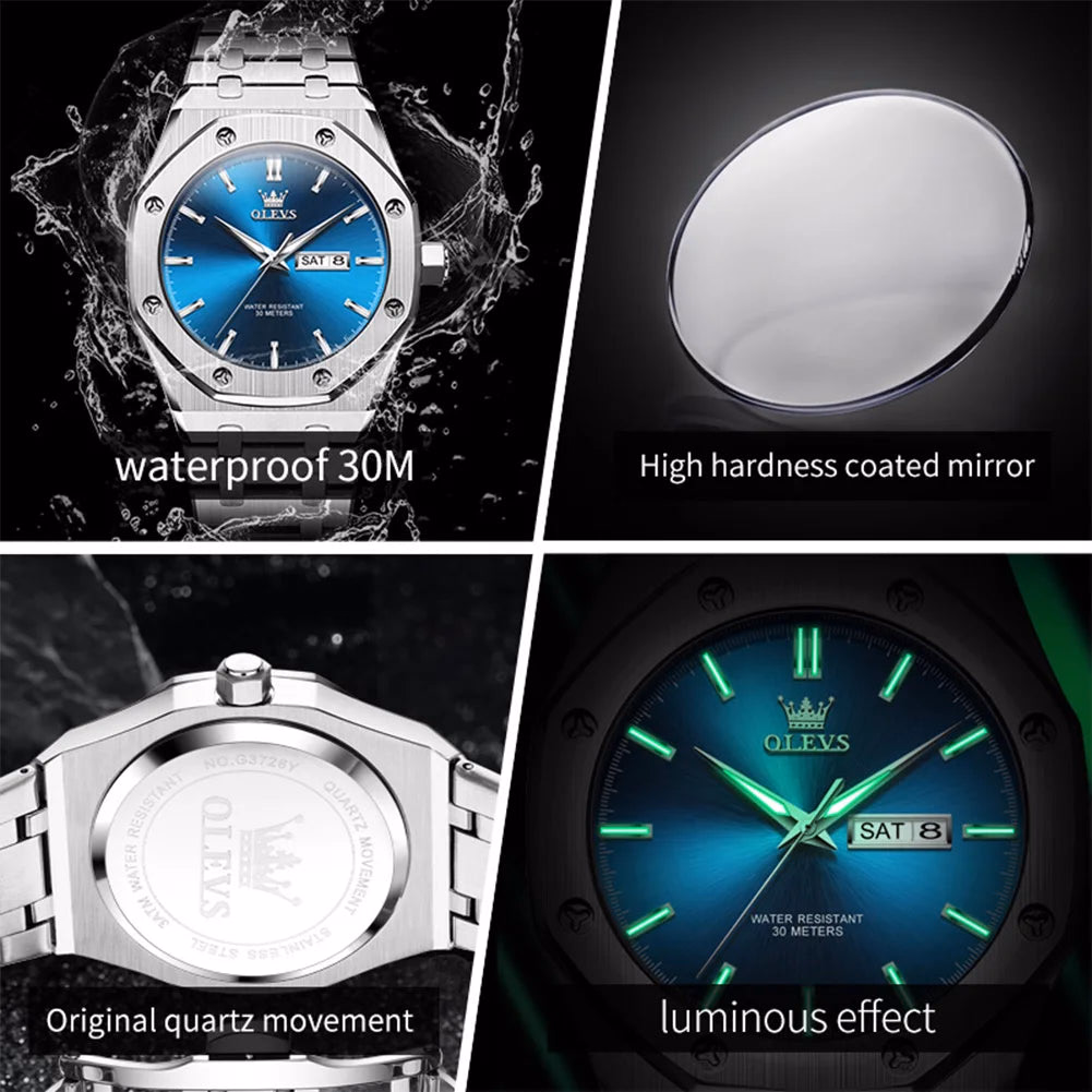 OLEVS Luxury Waterproof Quartz Watch — image 5