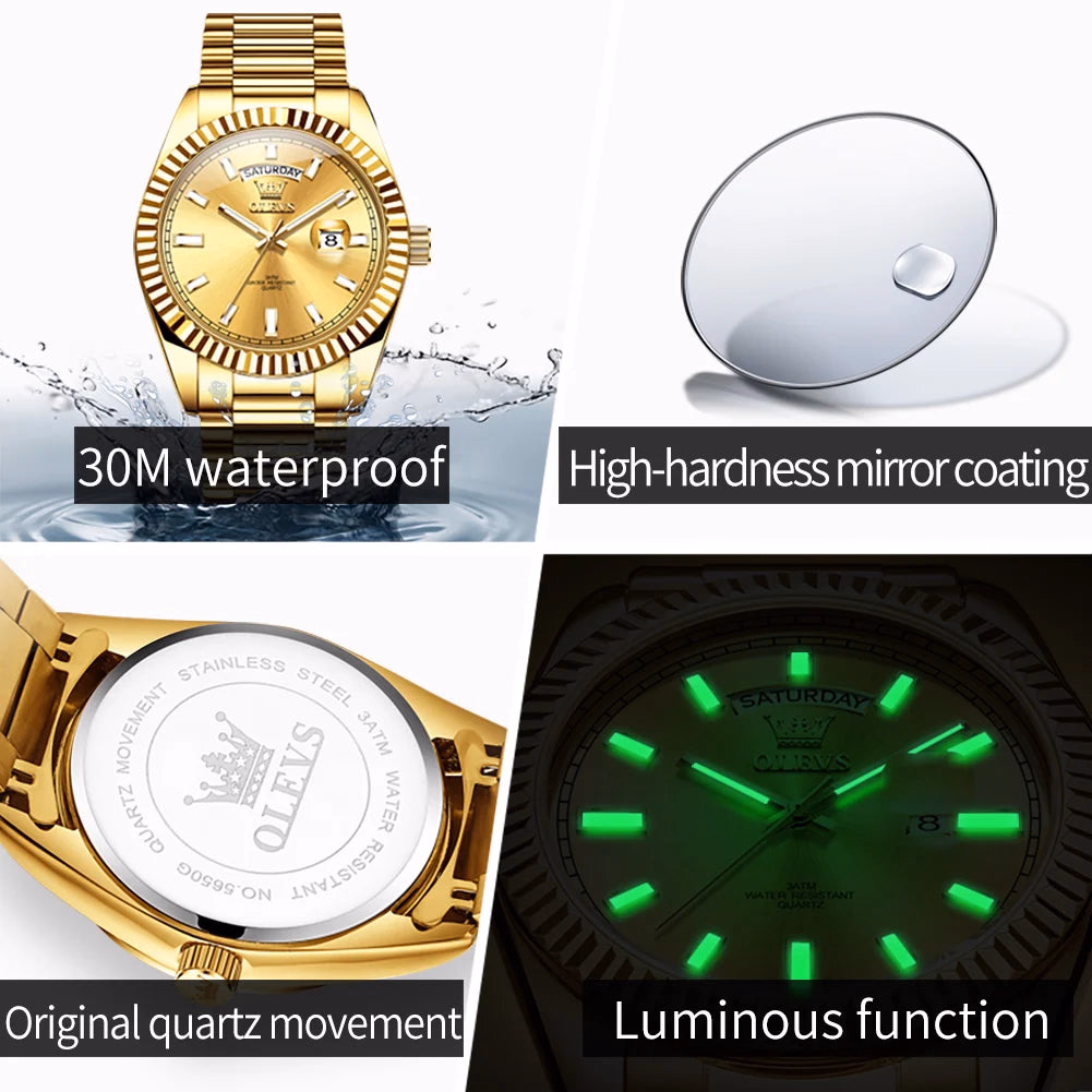 OLEVS Luxury Men's Quartz Watch — image 5