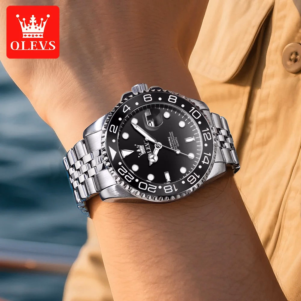 OLEVS Luxury Waterproof Quartz Sports Watch — image 2