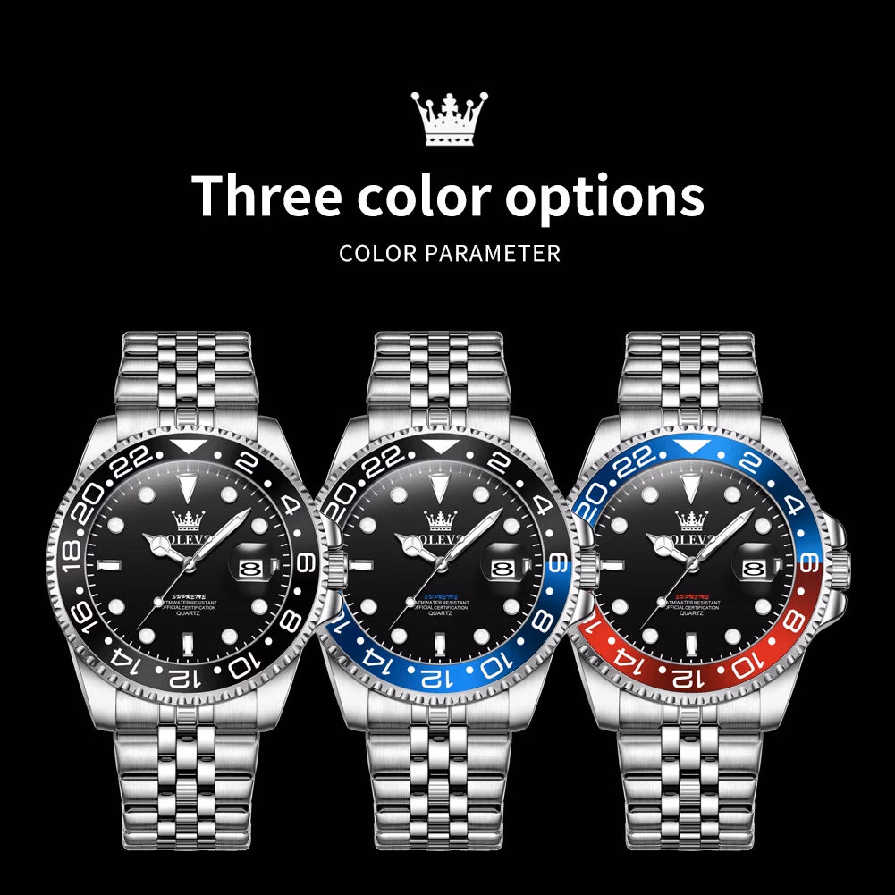 OLEVS Luxury Waterproof Quartz Sports Watch — image 6