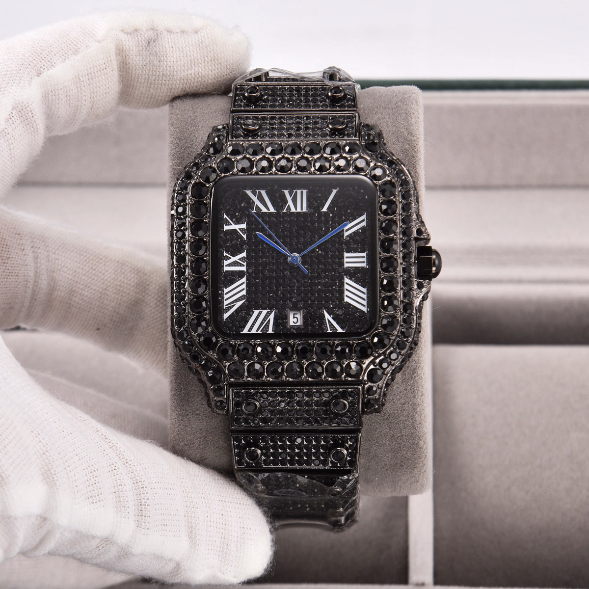 Luxury Square Diamond Watches for Men — image 4