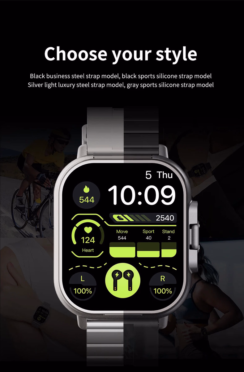 Smart Watch D8E with Earbuds & Heart Rate Monitor — image 5