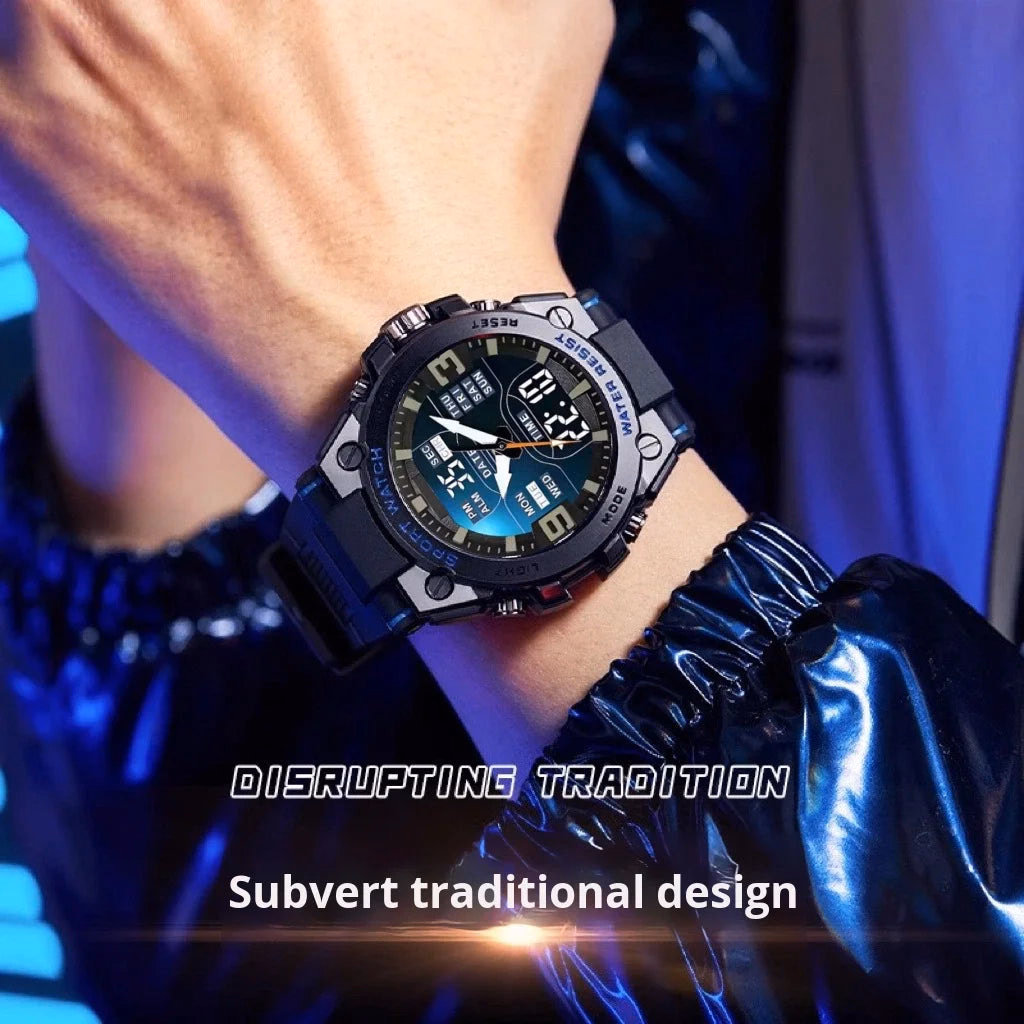 Men's Sport Watch with Colorful Dual Display — image 3
