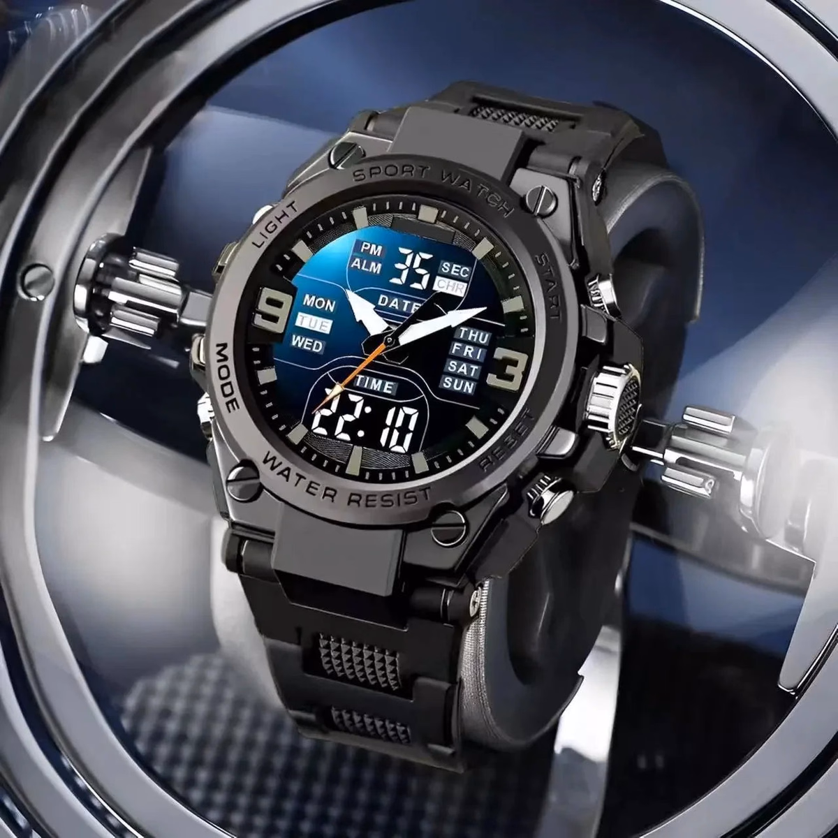 Men's Sport Watch with Colorful Dual Display — image 4