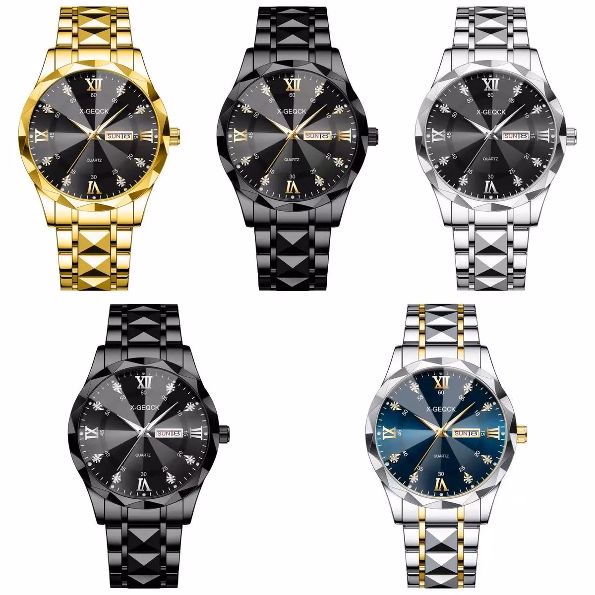 Men's Quartz Watch with Stainless Steel Band — image 6