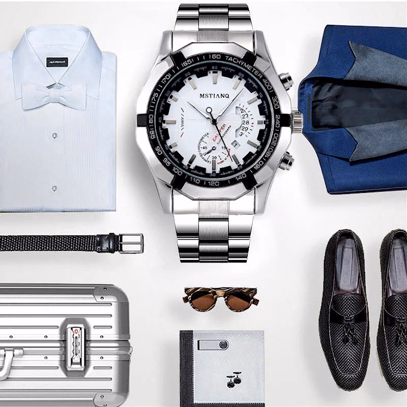 Elegant Men's Stainless Steel Quartz Watch — image 3