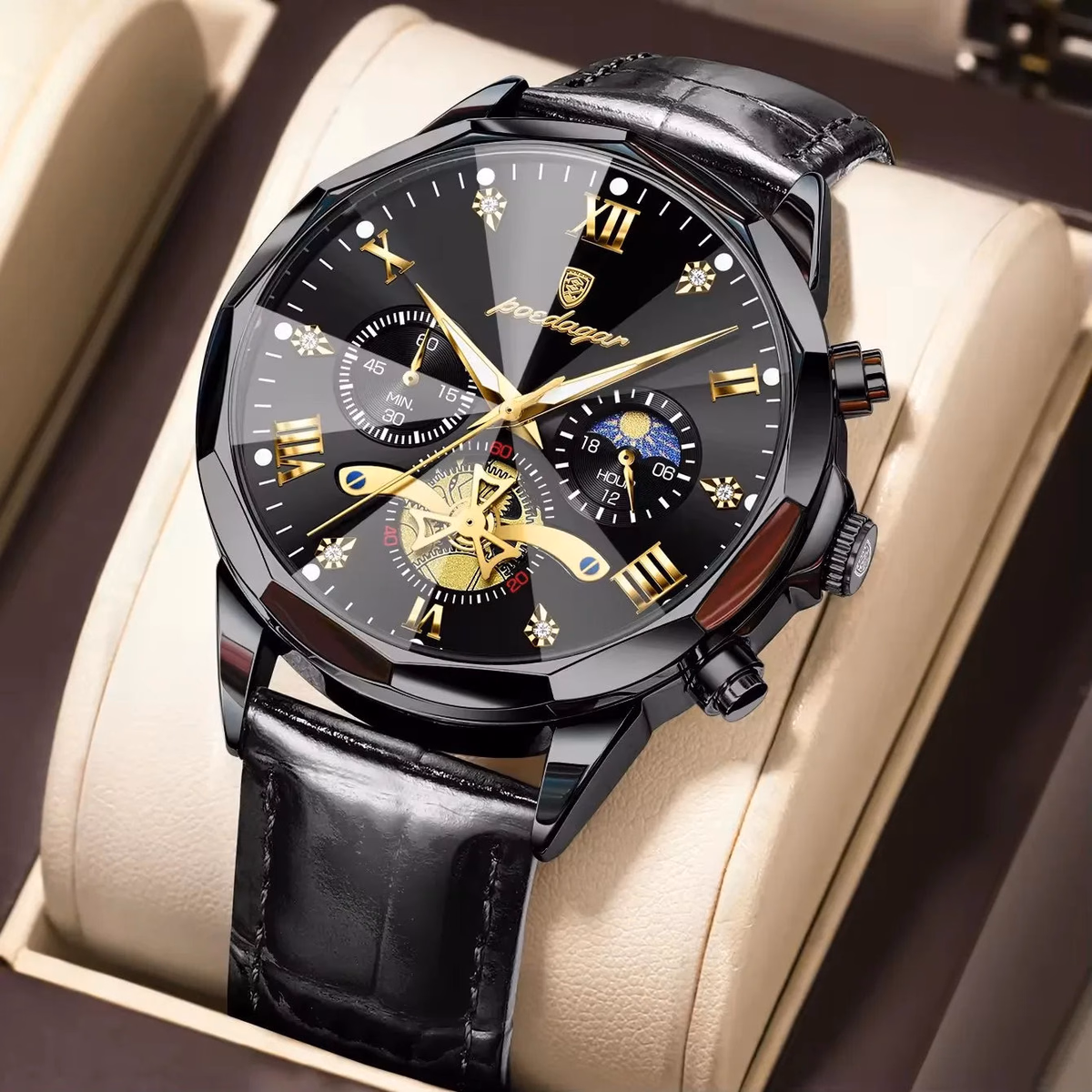 POEDAGAR Multi-Function Waterproof Quartz Watch — image 10