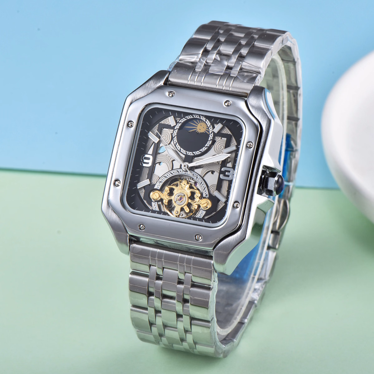 Men's Luxury Mechanical Square Watch — image 9