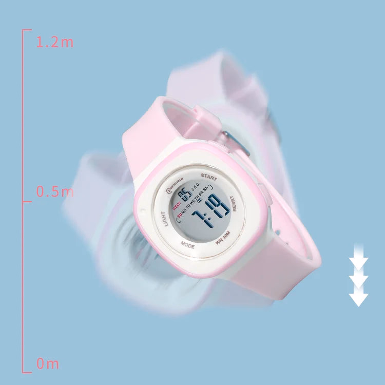 Stylish Digital Watches for Girls - Square Design — image 3