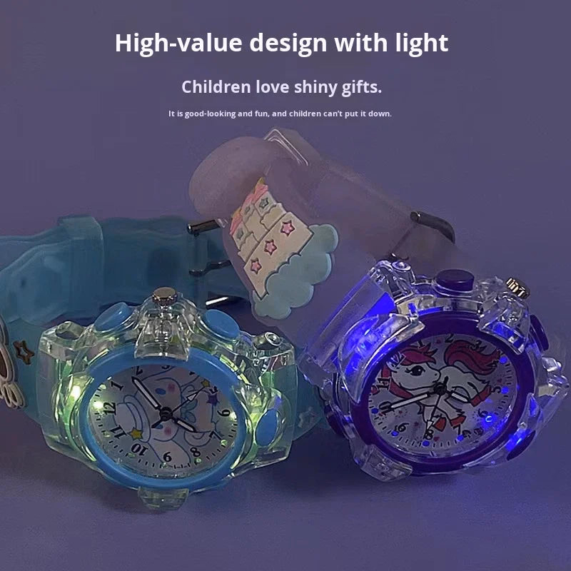 3D Luminous Hello Kitty Quartz Watch for Kids — image 4