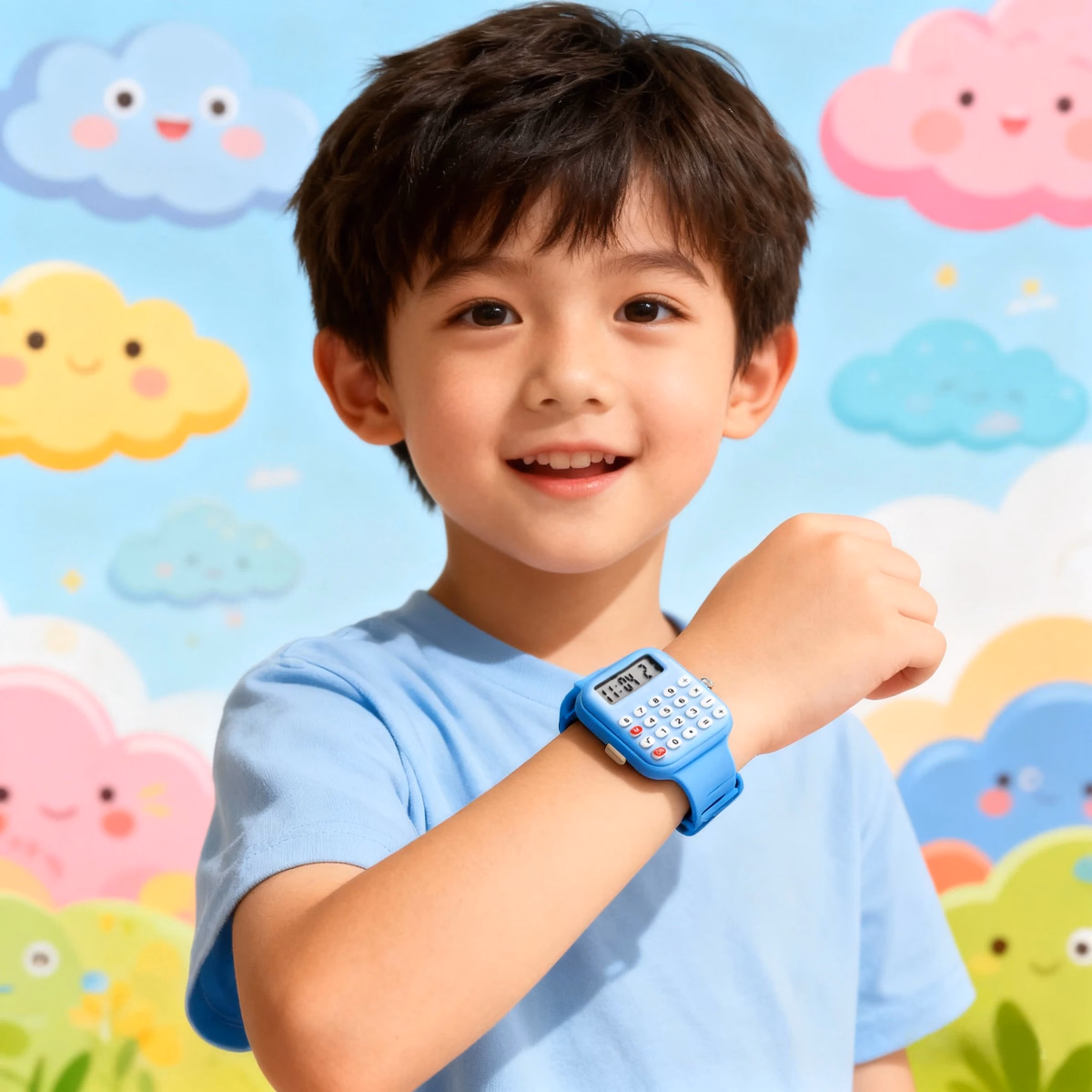 Kids Multifunctional LED Calculator Watch — image 2