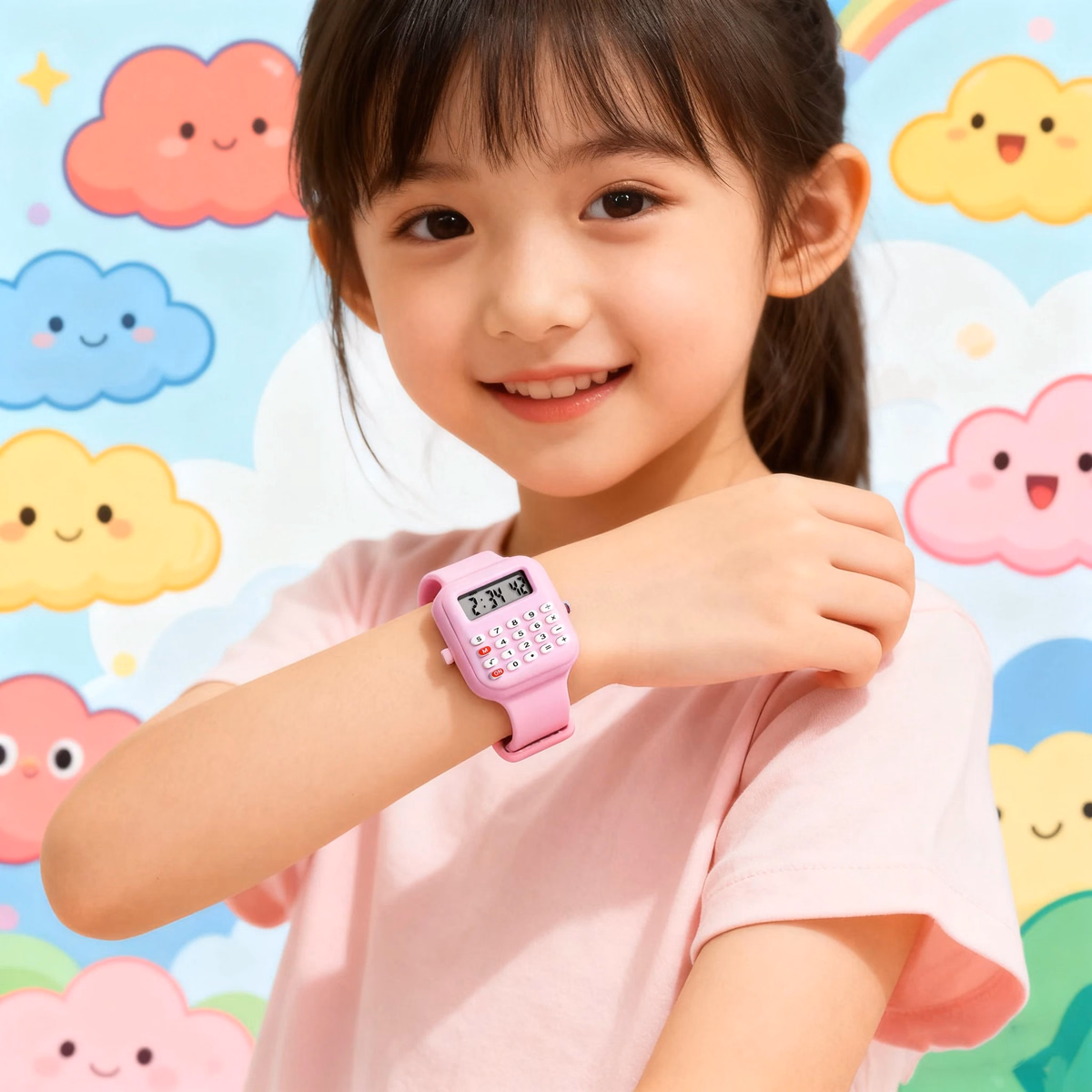 Kids Multifunctional LED Calculator Watch — image 3