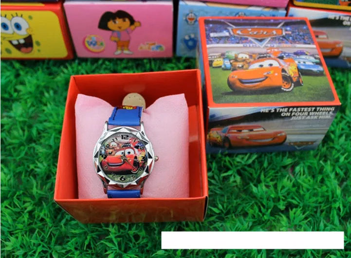 Kids Cartoon Quartz Watch with Leather Band — image 8