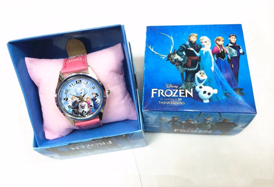 Kids Cartoon Quartz Watch with Leather Band — image 9