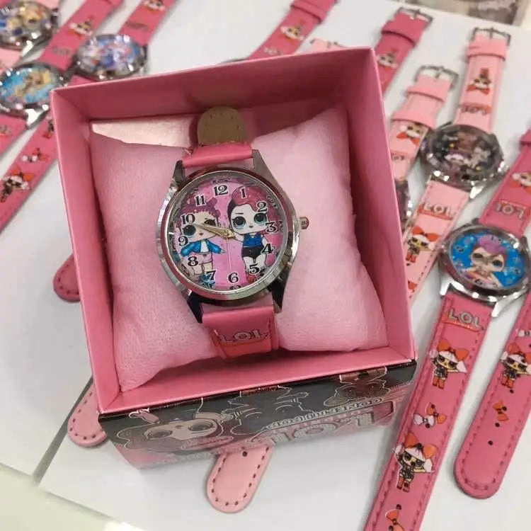 Kids Cartoon Quartz Watch with Leather Band — image 2