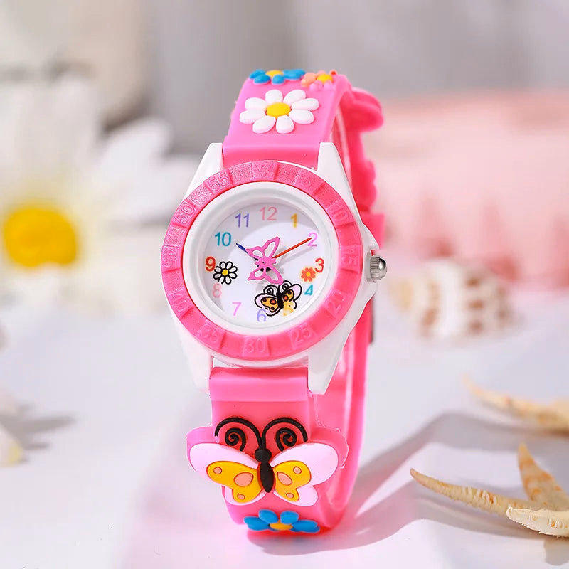 Charming Kids' Quartz Watch with Butterfly Design — image 6